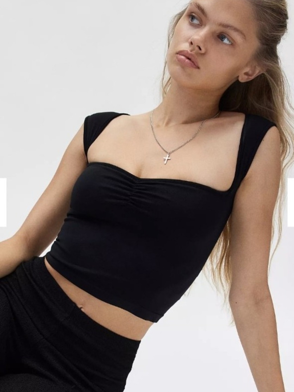 Out From Under Charlene Pinch Front Seamless Knit Tank Top